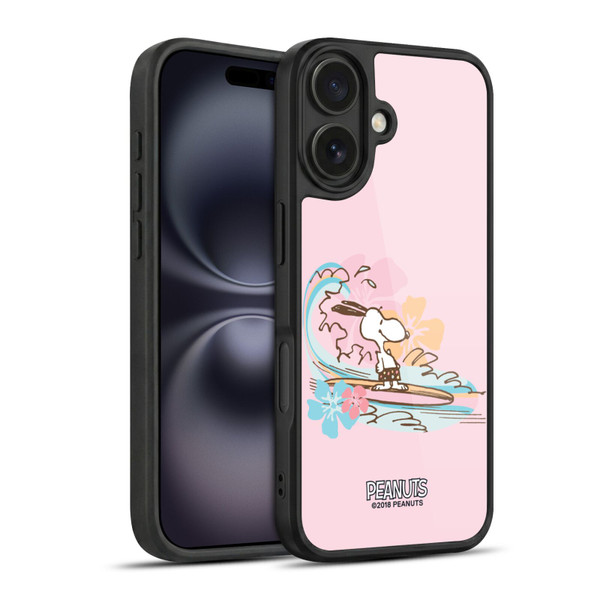 Peanuts Beach Snoopy Surf Gel Armour Case For Apple iPhone 16