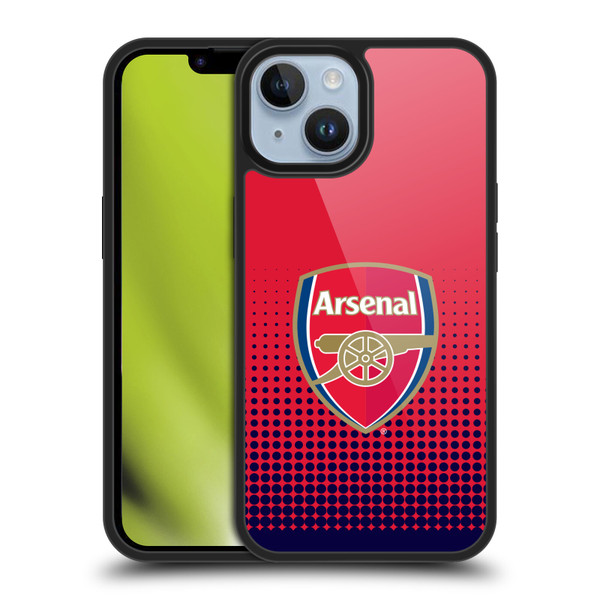 Arsenal FC Crest 2 Fade Gel Armour Case For Apple iPhone 14