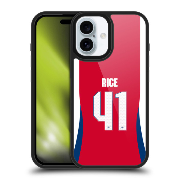 Arsenal FC 2024/25 Players Home Kit Declan Rice Gel Armour Case For Apple iPhone 16 Arsenal FC 2024/25 Players Home Kit Declan Rice Gel Armour Case For Apple iPhone 16