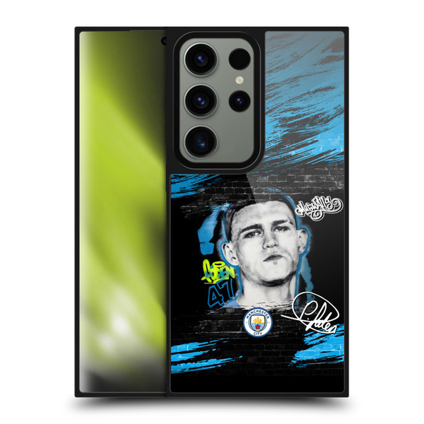 Manchester City Man City FC Graffiti Collection by Murwalls Phil Foden Gel Armour Case For Samsung Galaxy S24 Ultra 5G