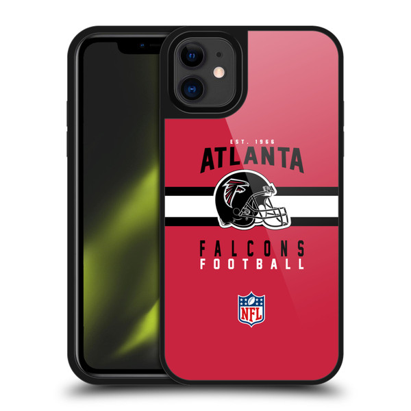 NFL Atlanta Falcons Graphics Helmet Typography Gel Armour Case For Apple iPhone 11