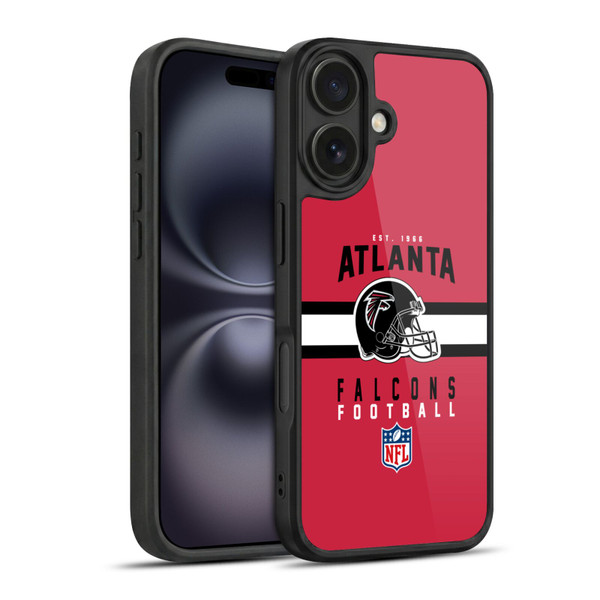 NFL Atlanta Falcons Graphics Helmet Typography Gel Armour Case For Apple iPhone 16