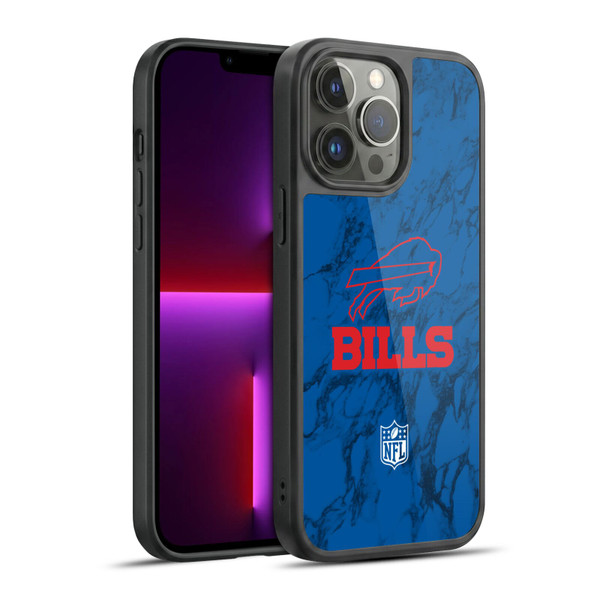 NFL Buffalo Bills Graphics Coloured Marble Gel Armour Case For Apple iPhone 13 Pro Max