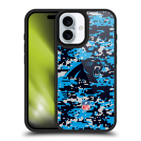 NFL Carolina Panthers Graphics Digital Camouflage Gel Armour Case For Apple iPhone 16