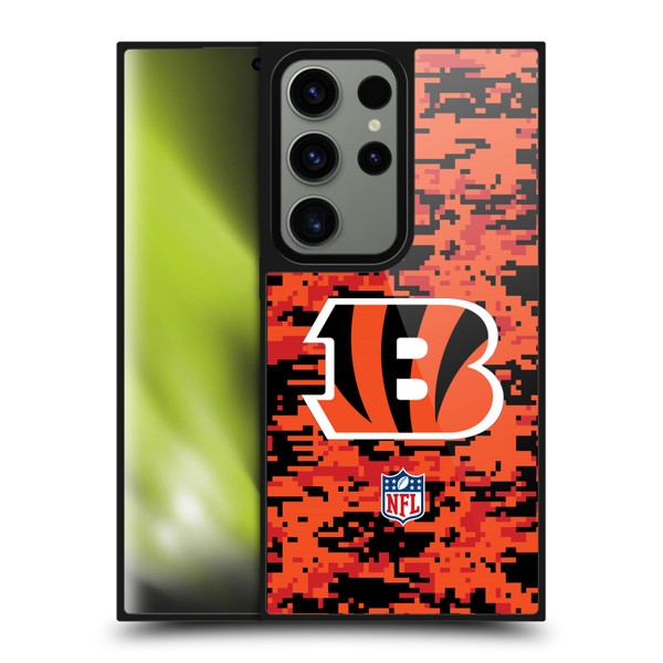 NFL Cincinnati Bengals Graphics Digital Camouflage Gel Armour Case For Samsung Galaxy S24 Ultra 5G NFL Cincinnati Bengals Graphics Digital Camouflage Gel Armour Case For Samsung Galaxy S24 Ultra 5G
