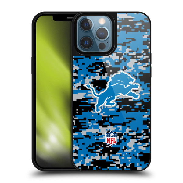 NFL Detroit Lions Graphics Digital Camouflage Gel Armour Case For Apple iPhone 13 Pro Max