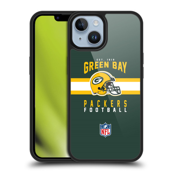 NFL Green Bay Packers Graphics Helmet Typography Gel Armour Case For Apple iPhone 14