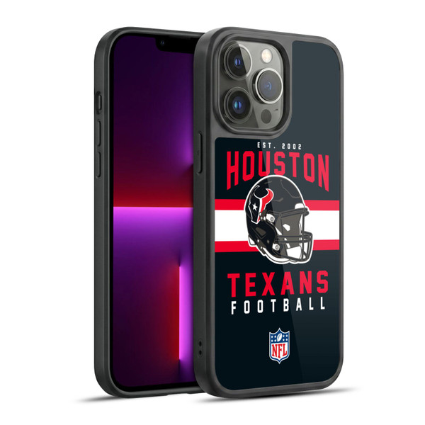 NFL Houston Texans Graphics Helmet Typography Gel Armour Case For Apple iPhone 13 Pro Max