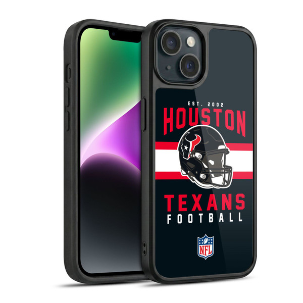 NFL Houston Texans Graphics Helmet Typography Gel Armour Case For Apple iPhone 14