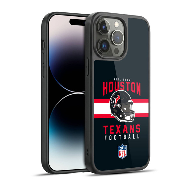 NFL Houston Texans Graphics Helmet Typography Gel Armour Case For Apple iPhone 14 Pro Max