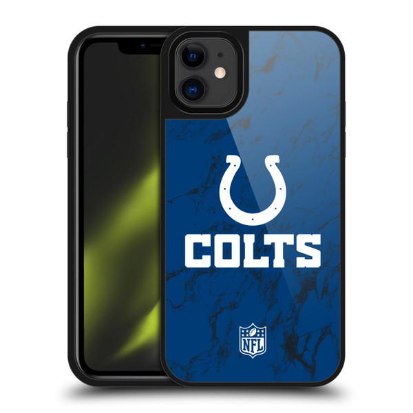 NFL Indianapolis Colts Graphics Coloured Marble Gel Armour Case For Apple iPhone 11 NFL Indianapolis Colts Graphics Coloured Marble Gel Armour Case For Apple iPhone 11