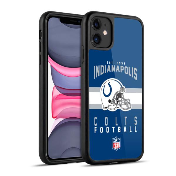 NFL Indianapolis Colts Graphics Helmet Typography Gel Armour Case For Apple iPhone 11