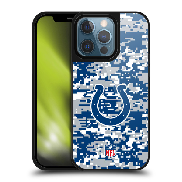 NFL Indianapolis Colts Graphics Digital Camouflage Gel Armour Case For Apple iPhone 13 Pro