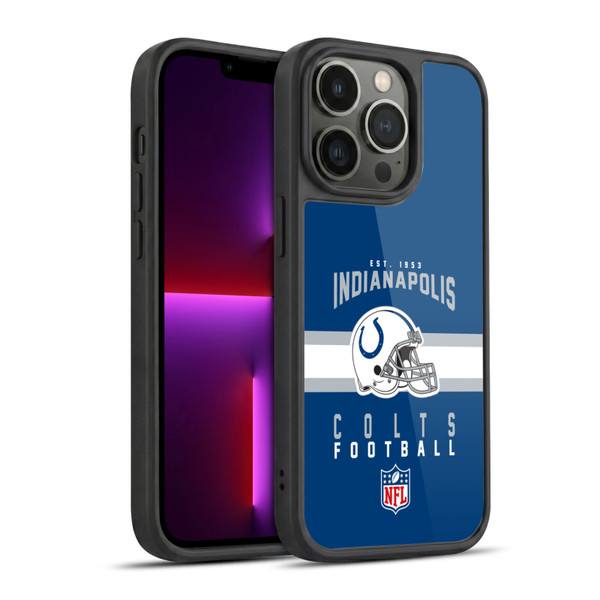 NFL Indianapolis Colts Graphics Helmet Typography Gel Armour Case For Apple iPhone 13 Pro