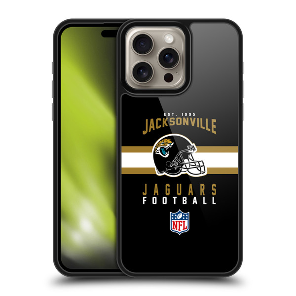NFL Jacksonville Jaguars Graphics Helmet Typography Gel Armour Case For Apple iPhone 16 Pro Max