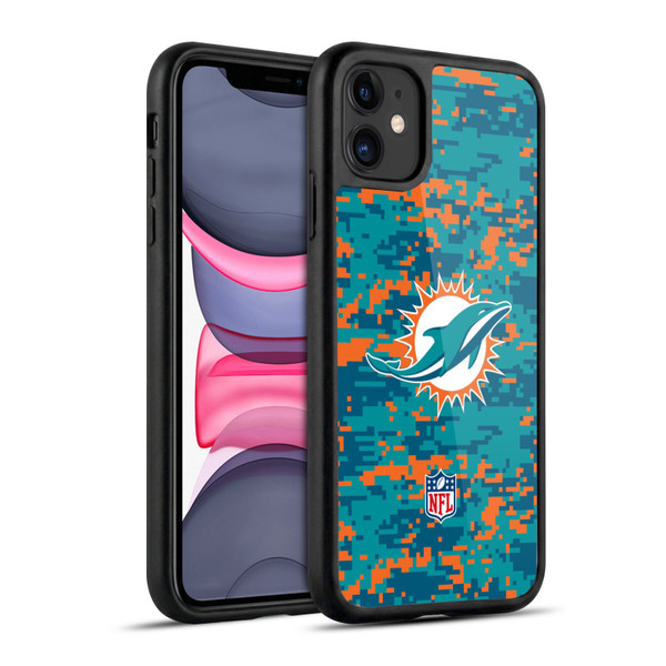 NFL Miami Dolphins Graphics Digital Camouflage Gel Armour Case For Apple iPhone 11
