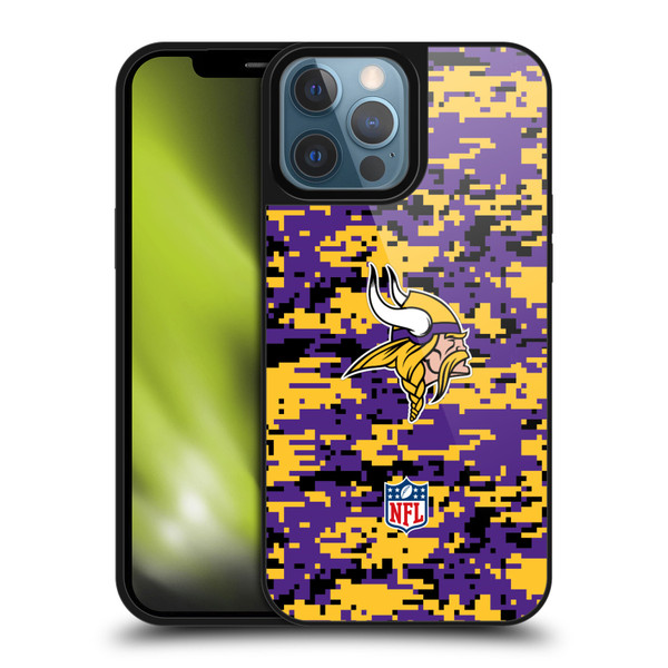 NFL Minnesota Vikings Graphics Digital Camouflage Gel Armour Case For Apple iPhone 13 Pro Max
