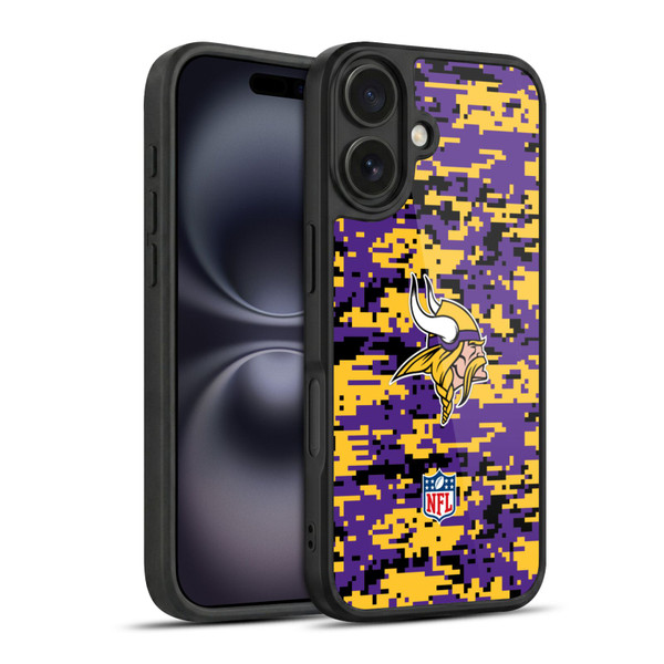 NFL Minnesota Vikings Graphics Digital Camouflage Gel Armour Case For Apple iPhone 16