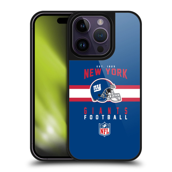 NFL New York Giants Graphics Helmet Typography Gel Armour Case For Apple iPhone 14 Pro