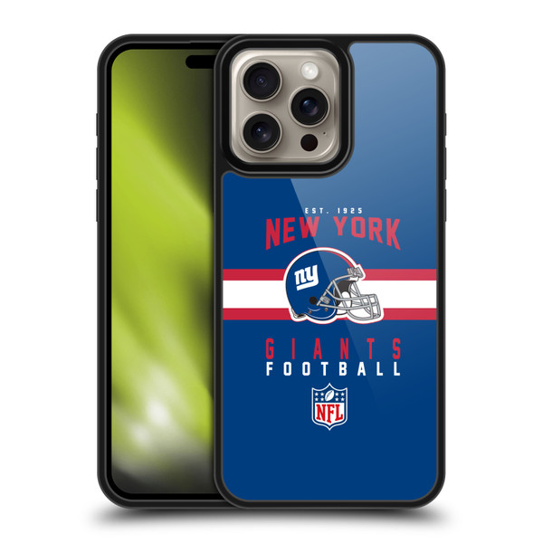 NFL New York Giants Graphics Helmet Typography Gel Armour Case For Apple iPhone 16 Pro Max