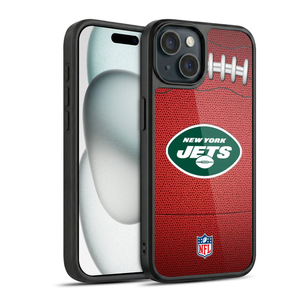 NFL New York Jets Graphics Football Gel Armour Case For Apple iPhone 15