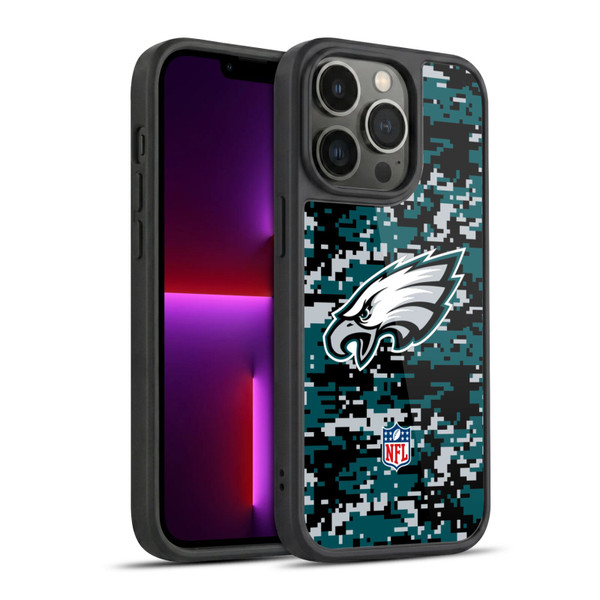 NFL Philadelphia Eagles Graphics Digital Camouflage Gel Armour Case For Apple iPhone 13 Pro