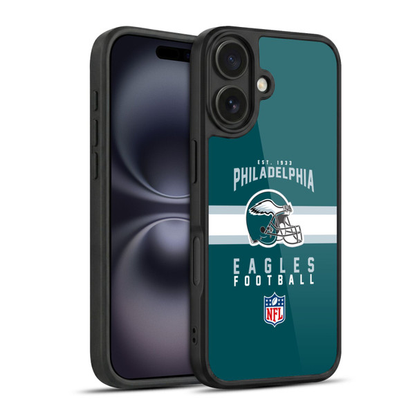 NFL Philadelphia Eagles Graphics Helmet Typography Gel Armour Case For Apple iPhone 16