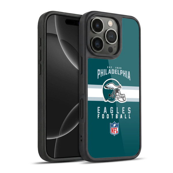 NFL Philadelphia Eagles Graphics Helmet Typography Gel Armour Case For Apple iPhone 16 Pro