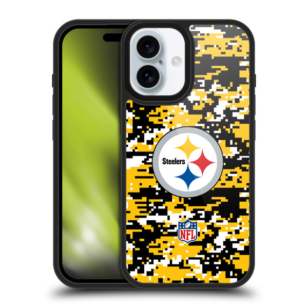 NFL Pittsburgh Steelers Graphics Digital Camouflage Gel Armour Case For Apple iPhone 16 NFL Pittsburgh Steelers Graphics Digital Camouflage Gel Armour Case For Apple iPhone 16