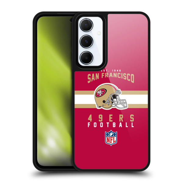 NFL San Francisco 49ers Graphics Helmet Typography Gel Armour Case For Samsung Galaxy A55 5G NFL San Francisco 49ers Graphics Helmet Typography Gel Armour Case For Samsung Galaxy A55 5G