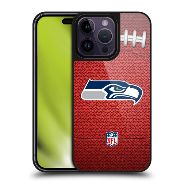 NFL Seattle Seahawks Graphics Football Gel Armour Case For Apple iPhone 14 Pro Max