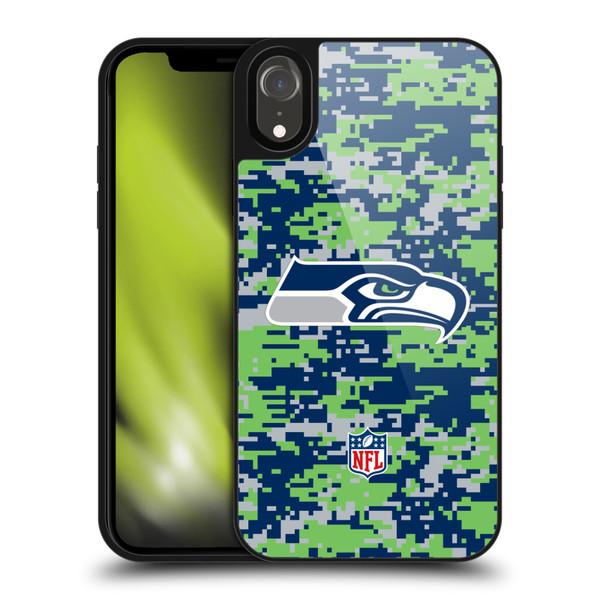 NFL Seattle Seahawks Graphics Digital Camouflage Gel Armour Case For Apple iPhone XR NFL Seattle Seahawks Graphics Digital Camouflage Gel Armour Case For Apple iPhone XR