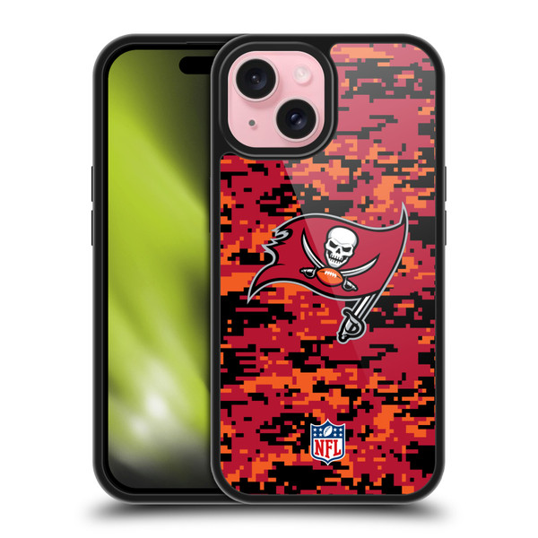 NFL Tampa Bay Buccaneers Graphics Digital Camouflage Gel Armour Case For Apple iPhone 15