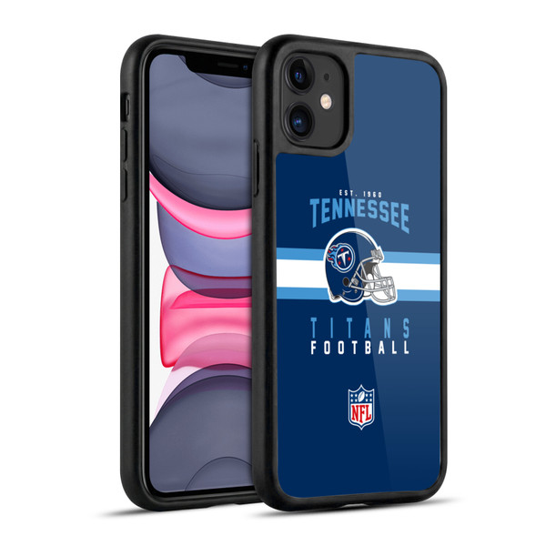 NFL Tennessee Titans Graphics Helmet Typography Gel Armour Case For Apple iPhone 11
