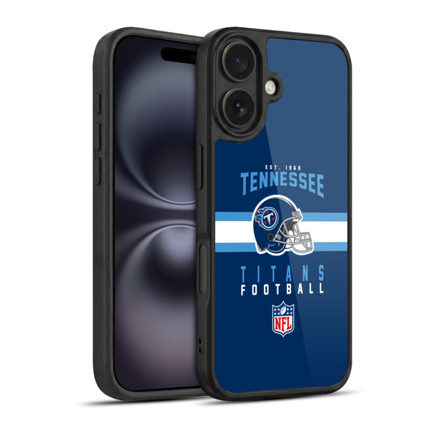 NFL Tennessee Titans Graphics Helmet Typography Gel Armour Case For Apple iPhone 16