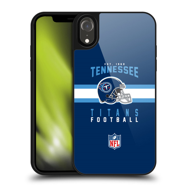 NFL Tennessee Titans Graphics Helmet Typography Gel Armour Case For Apple iPhone XR