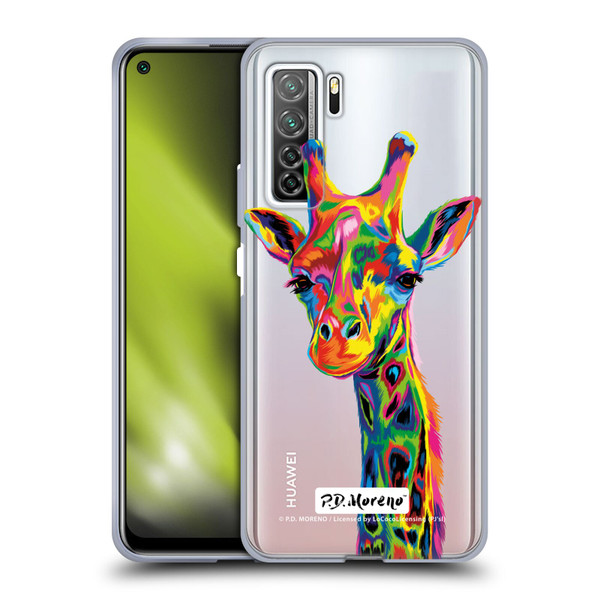 P.D. Moreno Animals Giraffe Soft Gel Case for Huawei Nova 7 SE/P40 Lite 5G