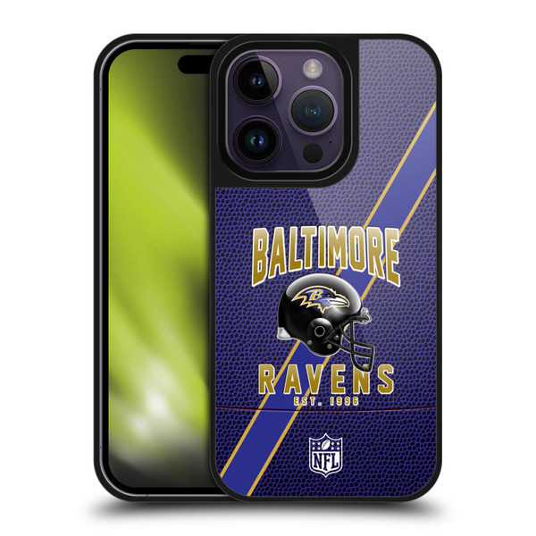 NFL Baltimore Ravens Logo Art Football Stripes Gel Armour Case For Apple iPhone 14 Pro NFL Baltimore Ravens Logo Art Football Stripes Gel Armour Case For Apple iPhone 14 Pro