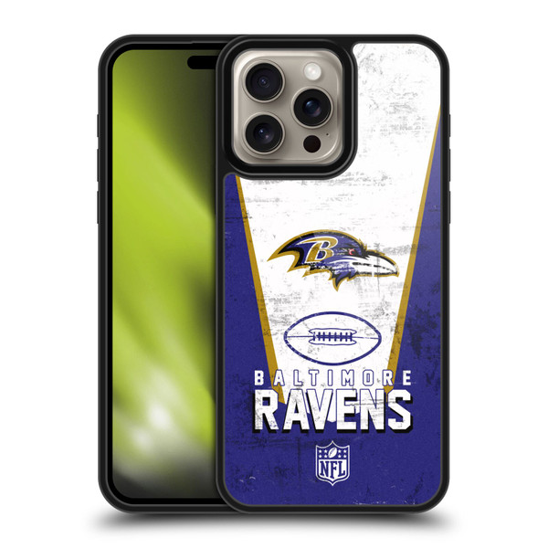 NFL Baltimore Ravens Logo Art Banner Gel Armour Case For Apple iPhone 16 Pro Max