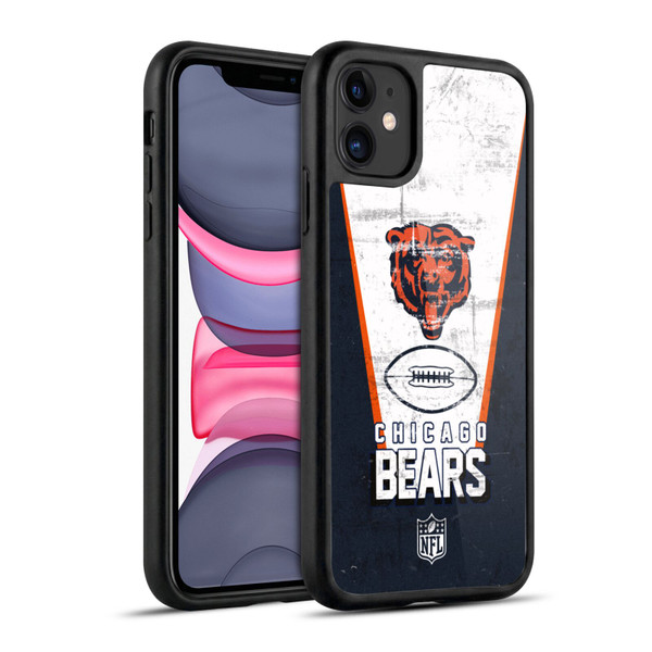 NFL Chicago Bears Logo Art Banner Gel Armour Case For Apple iPhone 11