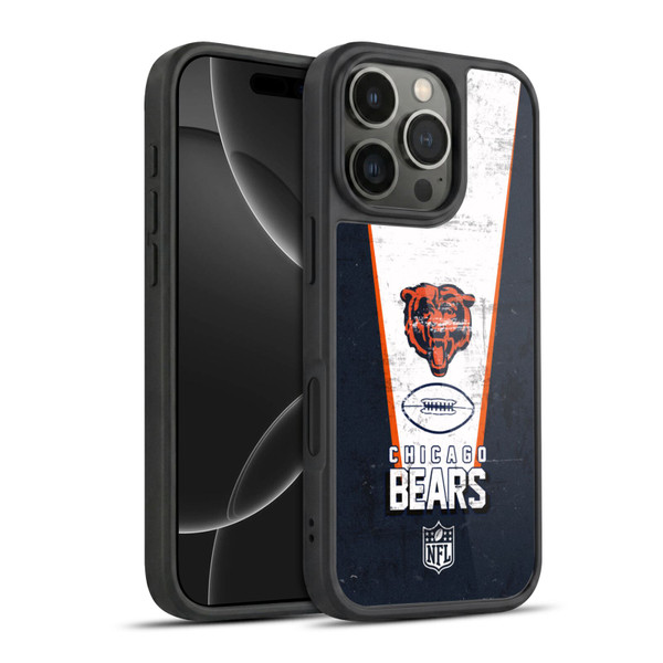 NFL Chicago Bears Logo Art Banner Gel Armour Case For Apple iPhone 16 Pro