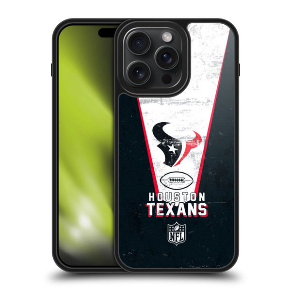 NFL Houston Texans Logo Art Banner Gel Armour Case For Apple iPhone 15 Pro Max