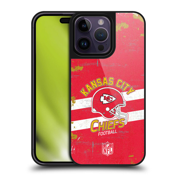NFL Kansas City Chiefs Logo Art Helmet Distressed Gel Armour Case For Apple iPhone 14 Pro Max NFL Kansas City Chiefs Logo Art Helmet Distressed Gel Armour Case For Apple iPhone 14 Pro Max