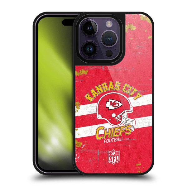 NFL Kansas City Chiefs Logo Art Helmet Distressed Gel Armour Case For Apple iPhone 14 Pro NFL Kansas City Chiefs Logo Art Helmet Distressed Gel Armour Case For Apple iPhone 14 Pro