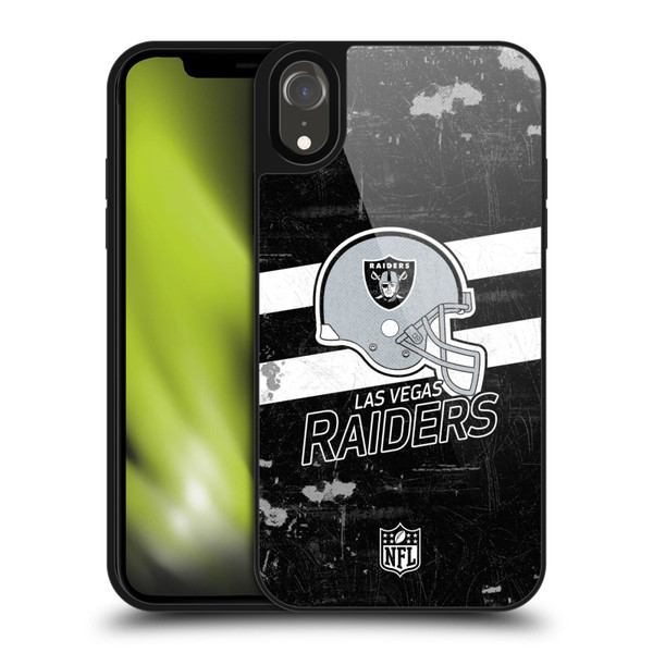 NFL Las Vegas Raiders Logo Art Helmet Distressed Look 100th Gel Armour Case For Apple iPhone XR NFL Las Vegas Raiders Logo Art Helmet Distressed Look 100th Gel Armour Case For Apple iPhone XR