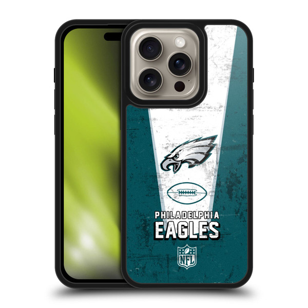 NFL Philadelphia Eagles Logo Art Banner Gel Armour Case For Apple iPhone 16 Pro
