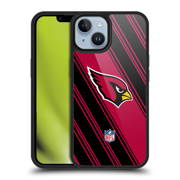 NFL Arizona Cardinals Artwork Stripes Gel Armour Case For Apple iPhone 14