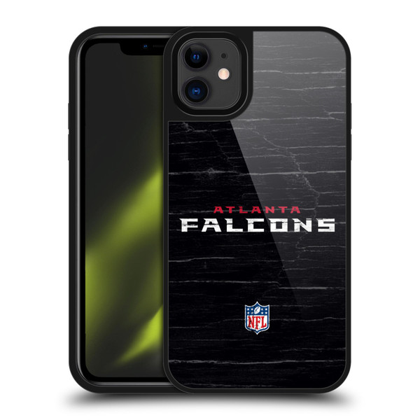 NFL Atlanta Falcons Logo Distressed Look Gel Armour Case For Apple iPhone 11