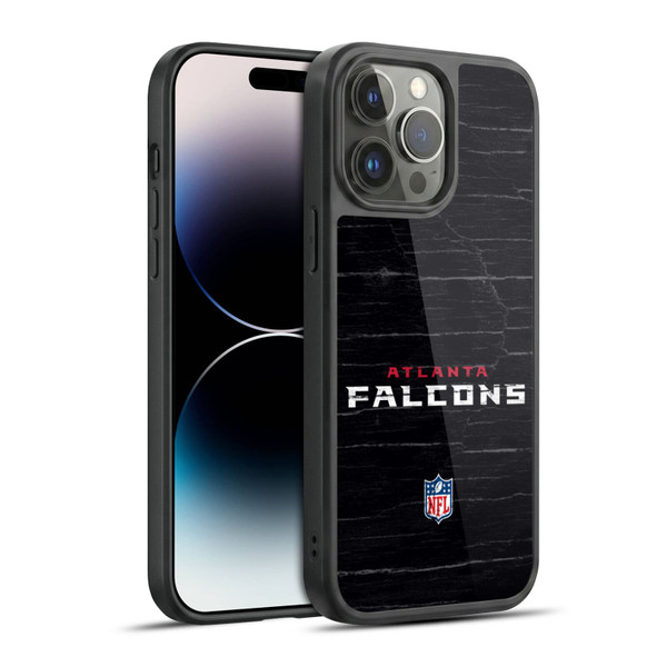NFL Atlanta Falcons Logo Distressed Look Gel Armour Case For Apple iPhone 14 Pro Max