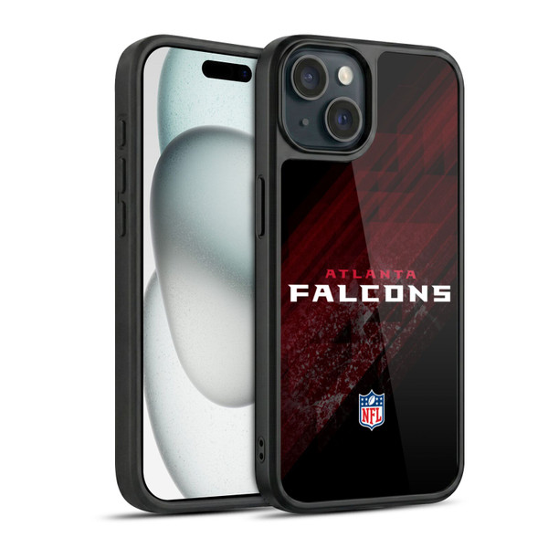 NFL Atlanta Falcons Logo Blur Gel Armour Case For Apple iPhone 15